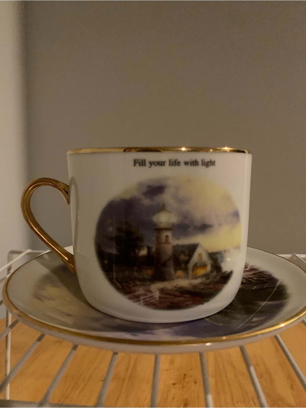 Teleflora Thomas kinkade Cup And Saucer